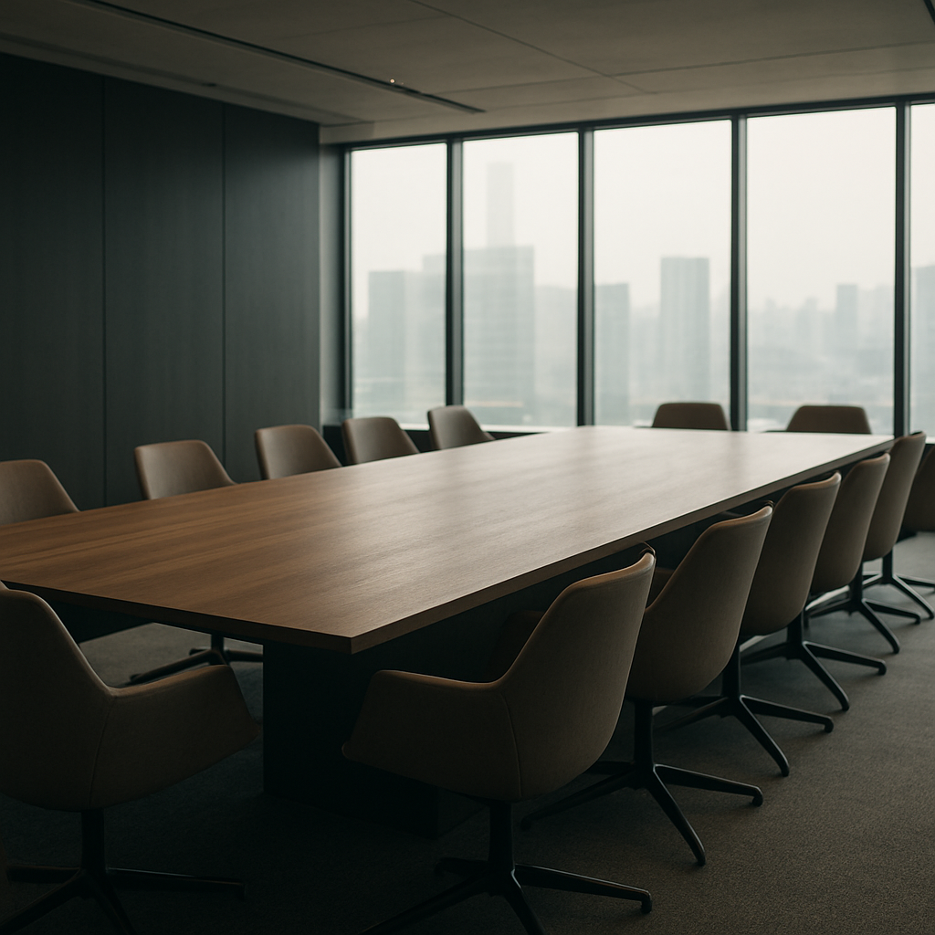 The boardroom at Colossal Finance