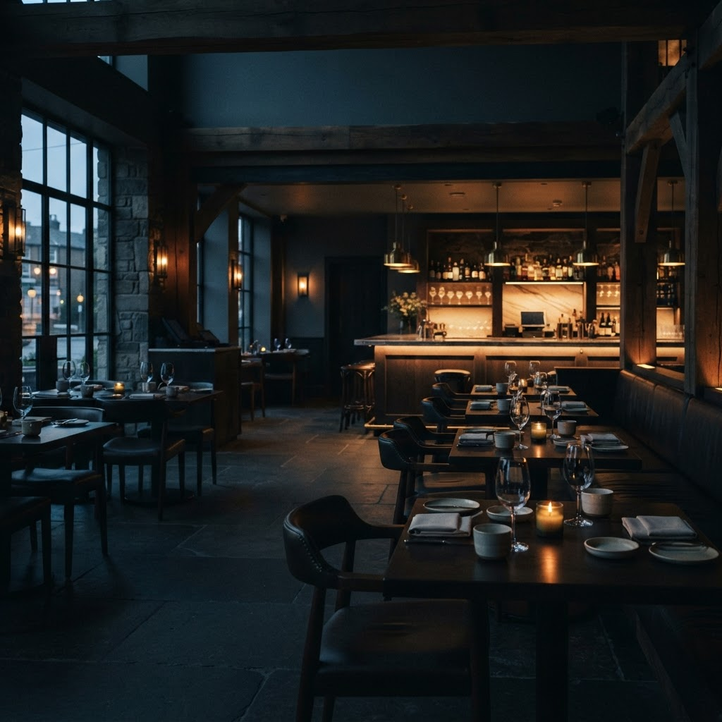 Industry hero — Hospitality & food cinematic environmental shot.