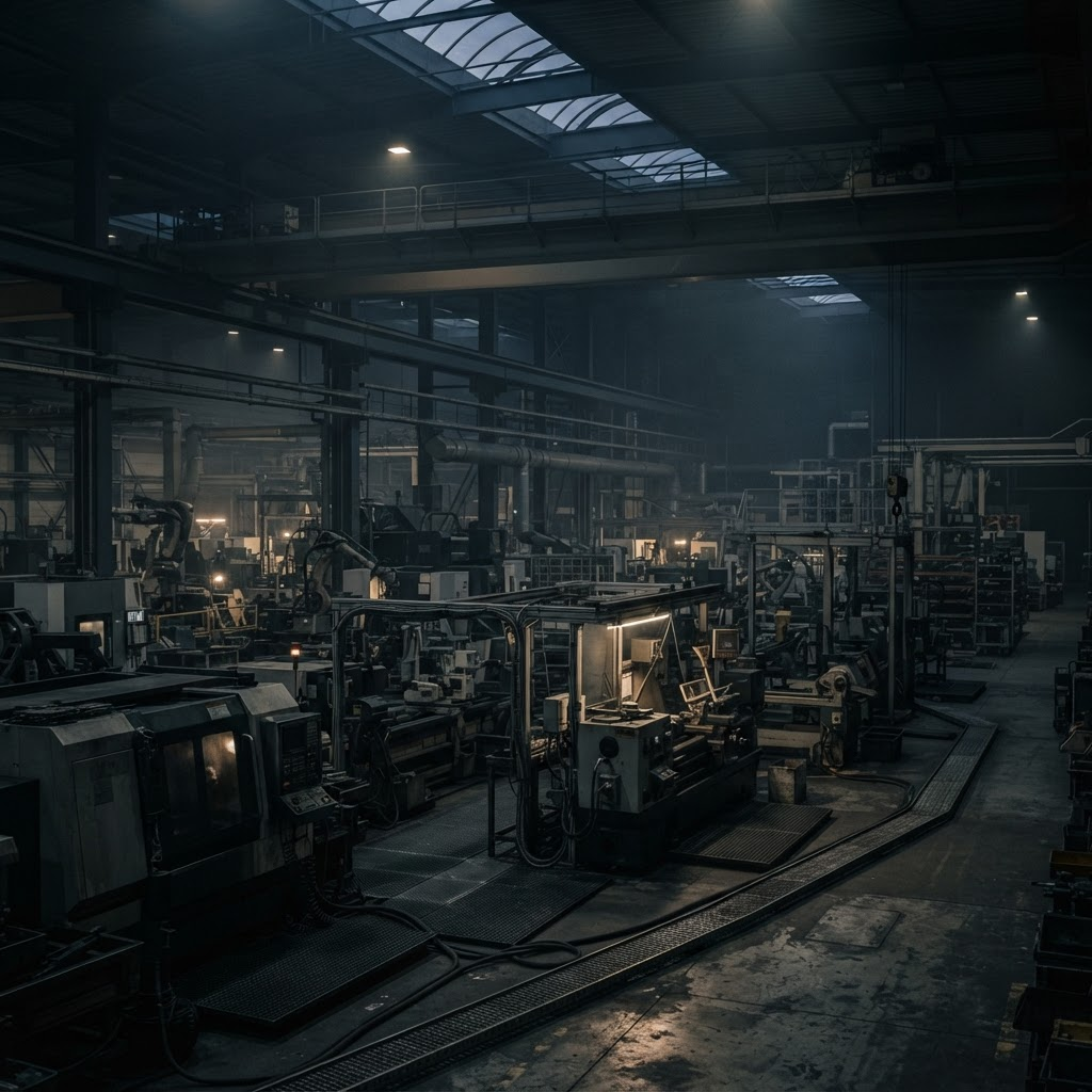 Industry hero — Manufacturing cinematic environmental shot.